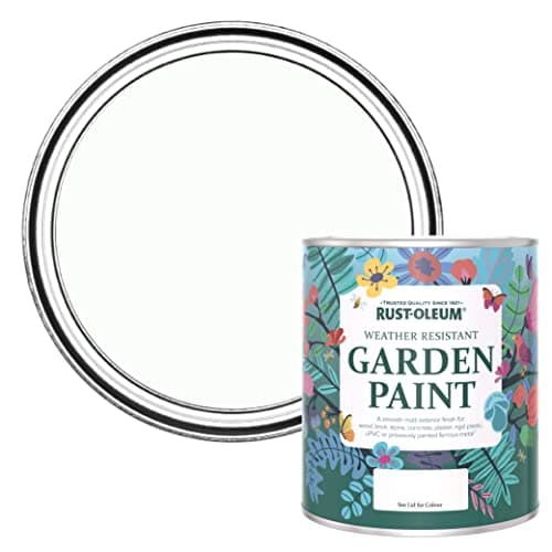 Image of Rust-Oleum Off White Mould Resistant Garden Paint in Matt Finish - Moonstone 750ml