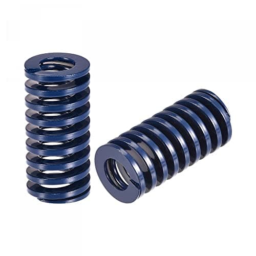 Image of sourcing map 3D Printer Die Spring, 2pcs 20mm OD 40mm Long Spiral Stamping Light Load Compression Mould Die Springs for 3D Printer Electric Part, Blue