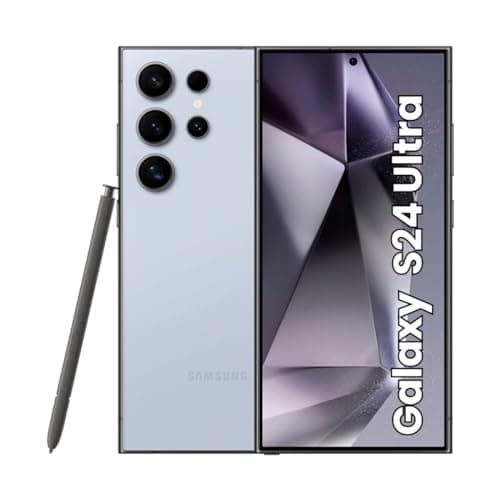 Image of Samsung Galaxy S24 Ultra 5G, Titanium Blue, 512GB Storage (Renewed)