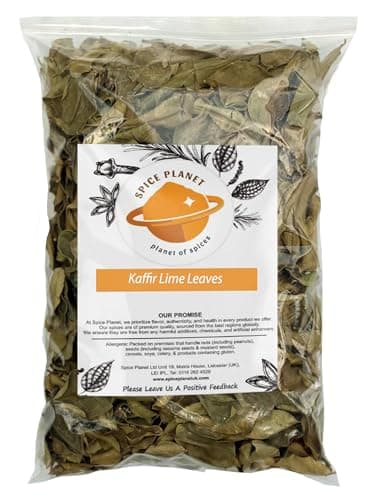 Image of Kaffir Lime Leaves | Thai Lime Citrus Hystrix Leaves Dried Premium Quality Free UK P&P (5g)