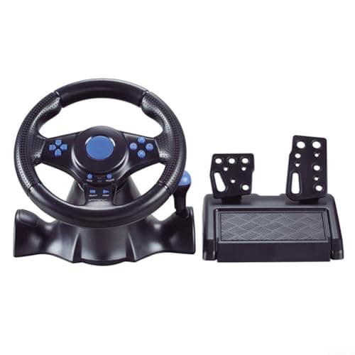 Image of Ergonomic USB Steering Wheel with Vibration for Switch For xbox For 360 For PS4 For PS3 and For PC Providing Responsive Controls and Build (7 in 1)