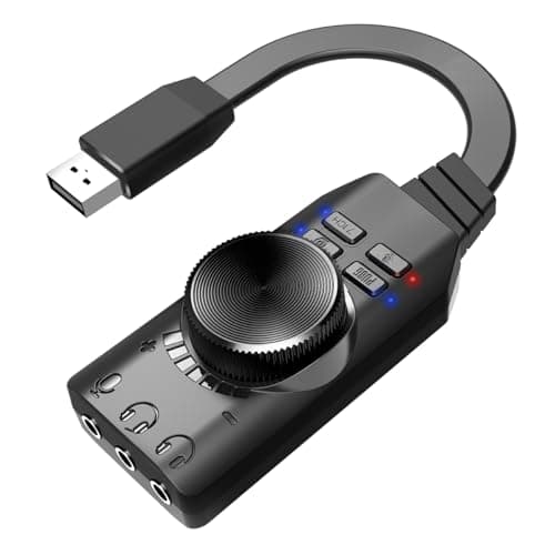 Image of Namvo USB Sound Card Virtual 7.1 Surround Sound USB External Sound Card Adapter With PUBG Sound Effects For PC/Mac/Gaming Headset