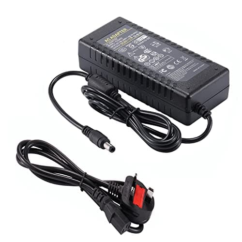 Image of COLM 24V 2.5A Power Supply Adapter AC DC 24 Volt 2.5 Amp 60W AC/DC Transformers Cord 5.5 x 2.5mm DC Plug Jack Compatible with 24Volt 0-2.5 Amp / 0-2500mA 1A 1.5A 2A 2500mA Power Cord