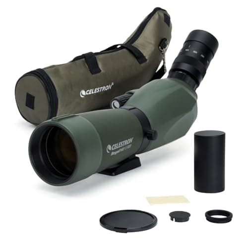 Image of Celestron 52304 Regal M2 16-48x65mm ED Angled Zoom Spotting Scope with Multi-Coated Optics, BaK-4 Prism Glass, Lightweight Magnesium Alloy Body and Padded Carry Case, Green