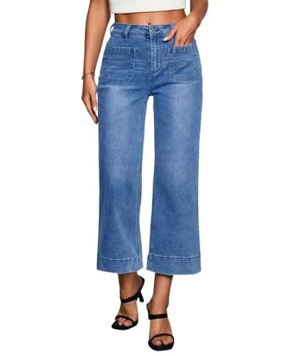 Image of Vetinee Blue Jeans Womens+Jeans Classic Blue Size Medium Fits UK Size 12 to UK Size 14
