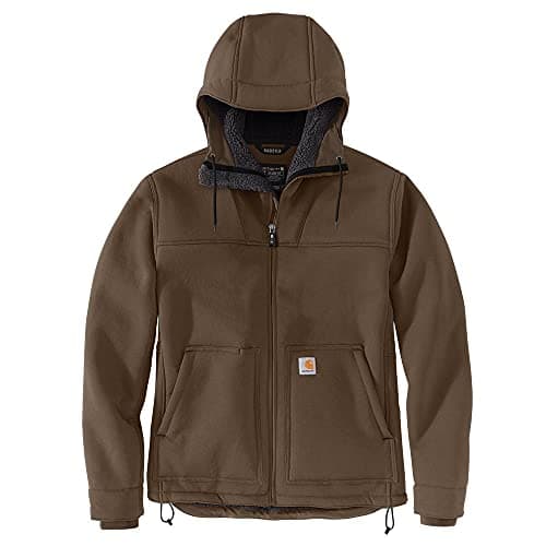 Image of Carhartt Men's Super Dux™ Relaxed Fit Sherpa Lined Active Jac Bonded Chore Coat, coffee, 3XL