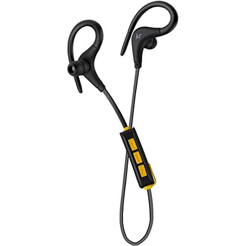 Image of KitSound Race In Ear Wireless Bluetooth Headphone with Spare Replaceable Earbuds - Black