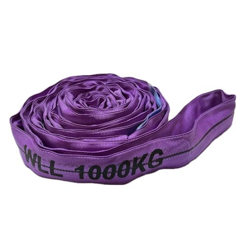 Image of Lifting Round Sling Polyester Endless Lifting Strop 1 Ton - 5 Ton Various Length (1 Tonne, 2 Metre EWL (4M Circ))