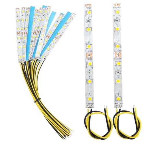Image of YIXISI 15 PCS 100mm Prewired Strip LED Light, 12V - 18V, 2335 SMD LED, Yellow
