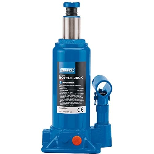 Image of Draper 13066 BJ4-B Hydraulic Bottle Jack (4 Tonne), Blue
