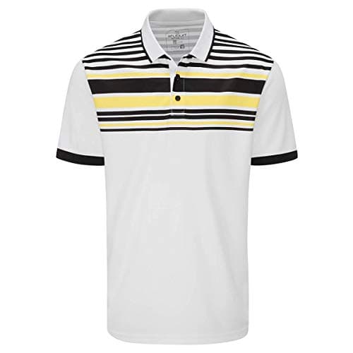 Image of Stuburt Men's Alton Golf T-Shirt Polo Shirt, Onyx, 2X-Large