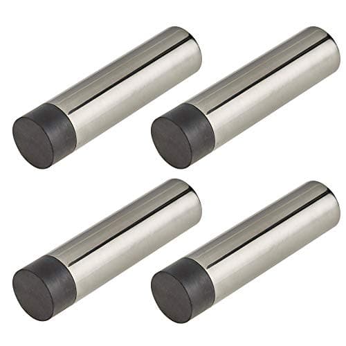 Image of Door Stop | Wall or Skirting Mounted | Satin Stainless Steel | 78mm Projection | Concealed Fixing | Pack of 4