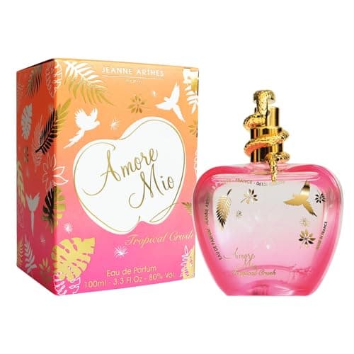 Image of JEANNE ARTHES Amore Mio Tropical Crush Women's Perfume - Eau de Parfum for Women - 100ml Spray Bottle - Made in Grasse