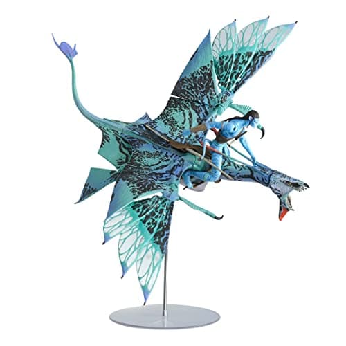 Image of McFarlane Toys, Disney Avatar, Amazon Exclusive, World of Pandora Bob Banshee and Jake Sully Avatar Movie Action Deluxe Figure Set, Disney Toys Collectible Figure – Ages 12+