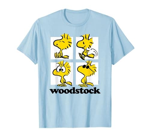 Image of Peanuts - Woodstock Grid T-Shirt