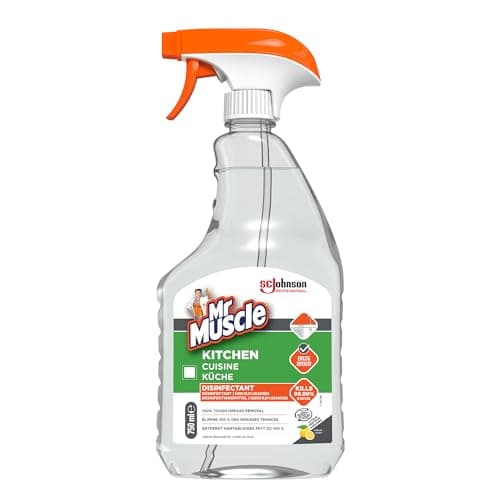Image of SC Johnson Professional – Mr Muscle Kitchen Cleaner – Advanced Power Degreaser – Kills 99.9% Bacteria – Citrus Fresh – 750ml Spray – For Professional Use Only
