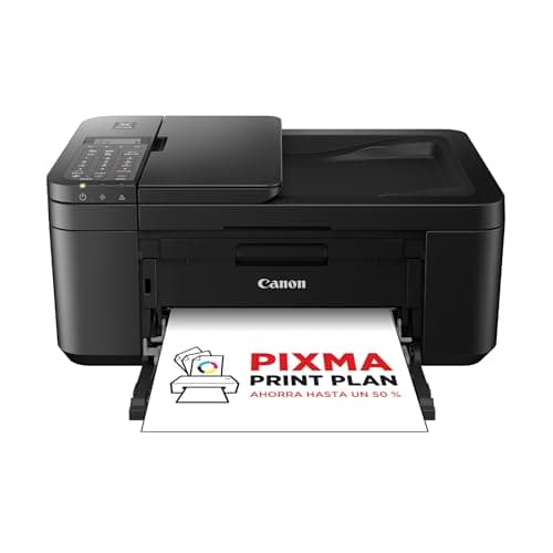 Image of Canon PIXMA TR4750i - Multifunction Wireless Printer 4-in-1 - Print, Scan, Copy, Fax - Front/Back, ADF 20 Sheets, 4x6 Borderless Photo Printing, Compatible with PIXMA Print Plan, Black