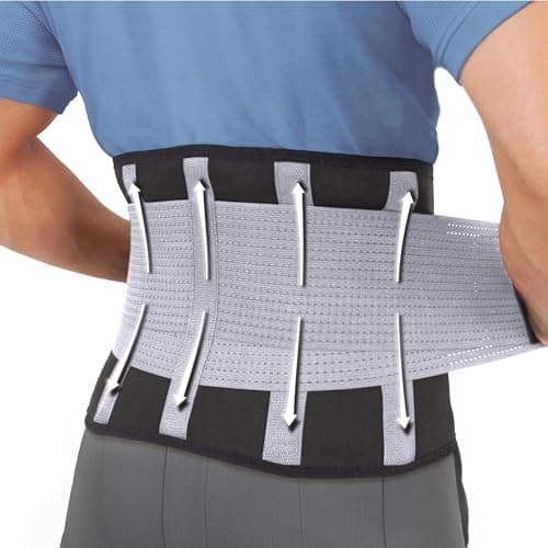 Image of The Restored Back Brace, Back Support Belt, Back Pain Belt, Back Braces for Lower Back Pain, Lower Back Support for Women and Men, Lumbar Supports, Sciatica Back Support, Lower Back Pain Relief (L)