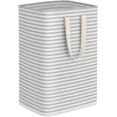 Image of Lifewit 75L Collapsible Washing Laundry Basket Hamper, Dirty Clothes Basket Laundry Bin With Extended Handles For Storage Clothes In Bedroom Bathroom, Grey