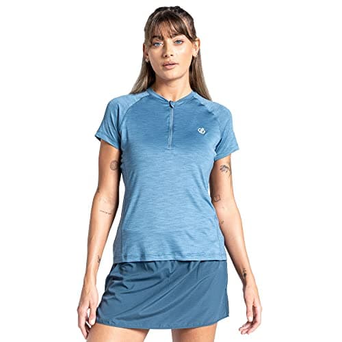Image of Dare 2b Outdare IIIJersey Lightweight, Short Sleeve, 1/2 Zip Jersey. Featuring Q-WIC Plus Fabric. Suitable for Hiking and Cycling.