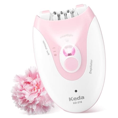 Image of Epilator for Women, Cordless Facial Hair Removal with LED Light, 2 Speeds, Electric Trimmer Tweezer for Face Legs Arms Underarm Armpit Bikini, Painless Smooth Glide Mini Epilator Shaver for Travel