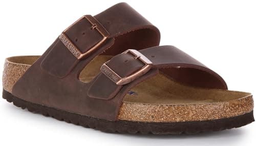 Image of Birkenstock Arizona Sfb, Men’s Open Toe Sandals, Brown (Habana Habana), 9.5 UK (44 EU)