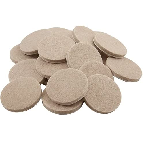Image of Merriway® BH01122 (25 Pcs) Self Adhesive Round Floor Furniture Protection Heavy Duty Felt Pads 15 mm (5/8 inch) x 4 mm Thick - Pack of 25 Pieces