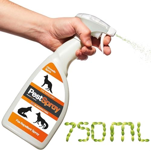 Image of Fox PestSpray, Fox Repellent for Gardens, Natural Fox Repellent Spray, 750ml Spray Bottle, Fox deterrents for Gardens UK