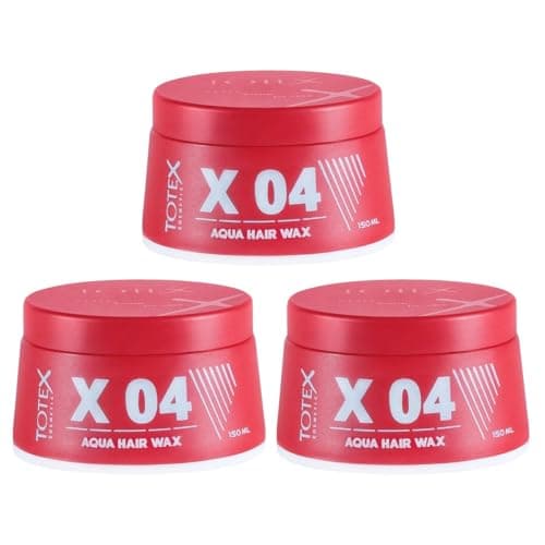 Image of Totex Hair Styling Aqua Wax 04 | Ultra Strong Hold Red Gel Shinny Edge Control | Perfume Scent | Unisex 150ml (Pack Of 3)