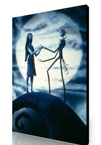 Image of Panther Print LARGE NIGHTMARE BEFORE CHRISTMAS CANVAS GALLERY STYLE 30x20 INCHES A1