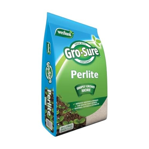 Image of Gro Sure Perlite 10L - Lightweight, Natural Volcanic Rock for Improved Aeration, Drainage & Moisture Retention - Perfect for Seedlings, Cuttings, Compost, and Plant Growth Enhancement