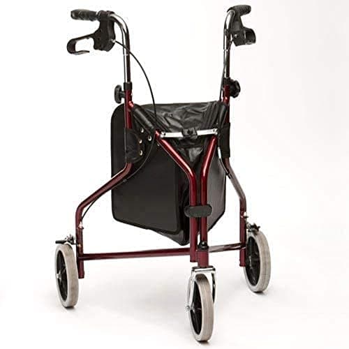 Image of Drive Devilbiss Lightweight Aluminium Tri-Walker with Vinyl Bag, Red