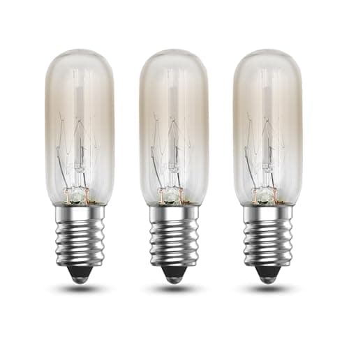 Image of EASYIVY 15W E14 Mini Wax Warmer Light Bulb, 230V Scentsy Plug in Wax Burner Bulbs Dimmable, 2700K Warm White Small Edison Screw SES Pygmy Salt Lamp Bulb, Scentsy Bulbs for Plug in Warmers, 3-Pack