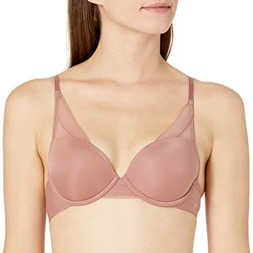 Image of Pretty Polly Women's Naturals High Apex Moulded Bra Molded, Opaque, Woodrose, 32B