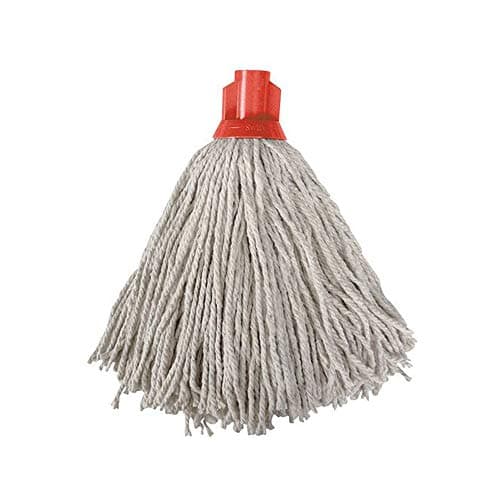 Image of Ramon Hygiene 12 PY Cotton Socket Mop, Red Socket, Pack of 10 Mop Heads