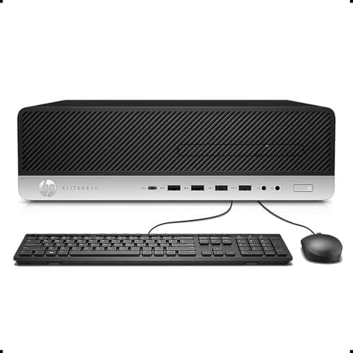 Image of HP EliteDesk 800 G4 3.2 GHz 8th gen Intel® Core i7 i7-8700 Black, Silver SFF PC EliteDesk 800 G4, 3.2 GHz, 8th gen Intel® Core i7, 8 GB, 256 GB, DVD±RW, Windows 11 Pro (Renewed)