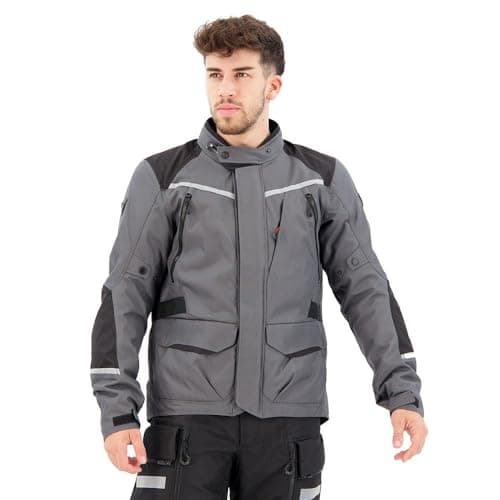 Image of REV'IT! Revit Voltiac 3 H2O Motorcycle Textile Jacket, grey, S
