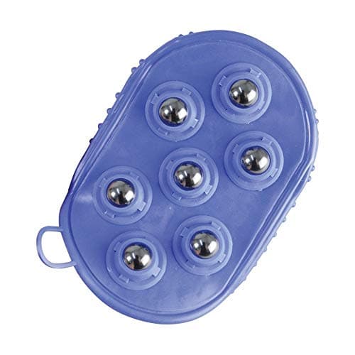 Image of Y-H HY HySHINE Rubber Massage Mitt Blue