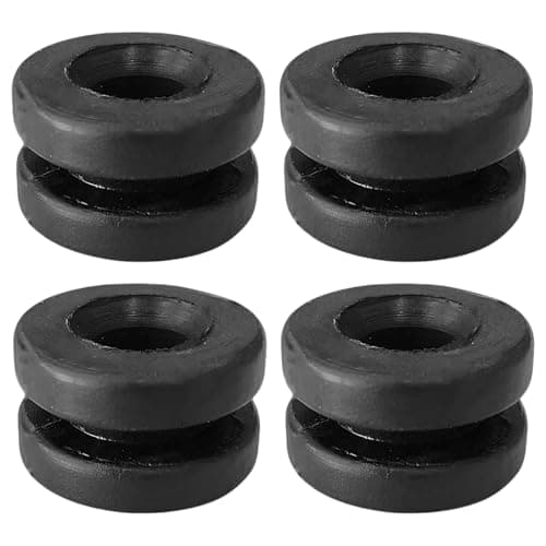 Image of 4pcs Car Air Filter Housing Mounting Rubber Grommet 9814411880 Replacement Part 1422A4 Compatible with Citroen Compatible with Peugeot, Black