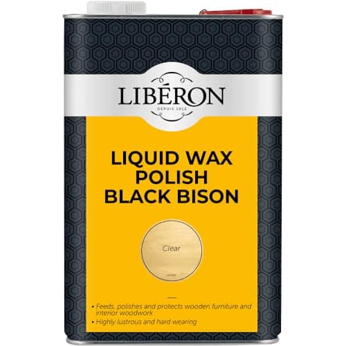 Image of Liberon Liquid Wax Polish Black Bison Clear 5L LIBBBLWCL5L