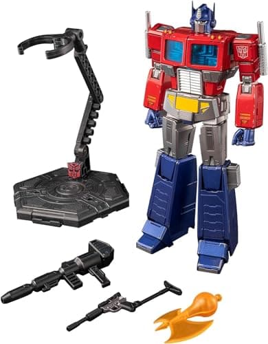 Image of YOLOPARK Optimus Prime Transformer Toy, 7.87 Inch Transformers G1 Optimus Prime Action Figure with Upgraded Weaponry,Highly Articulated Collectible Transformers Toys for Ages 15 and Up,No Converting