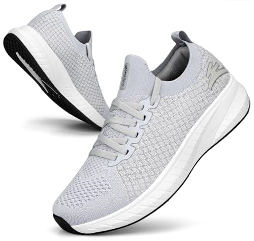 Image of Puweco Womens Trainers Running Shoes Breathable Lightweight Non Slip Walking Shoe Casual Tennis Gym Jogging
