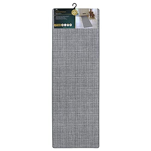 Image of JVL Elegance Runner Mat Grey, 50cm x 150cm approx, One Size 01-213