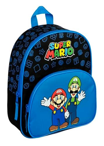Image of Undercover Unisex Kid's Rucksack Mit Vortasche Backpack, Super Mario, ca. 30,5x25,5x10 cm
