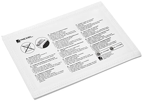 Image of Rexel Shredder Oil Sheets, Pack of 6, A5 Size, Shredder Maintenance, 2104237