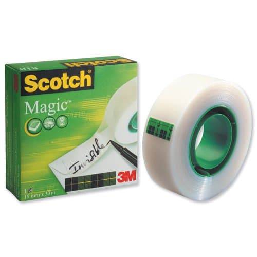 Image of 3M Scotch Magic Tape, 19 mm x 33 m - Clear