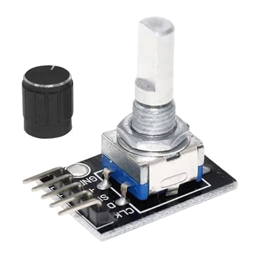 Image of KY-040 360 Degree Rotary Encoder Module with Knob Cap, 5V