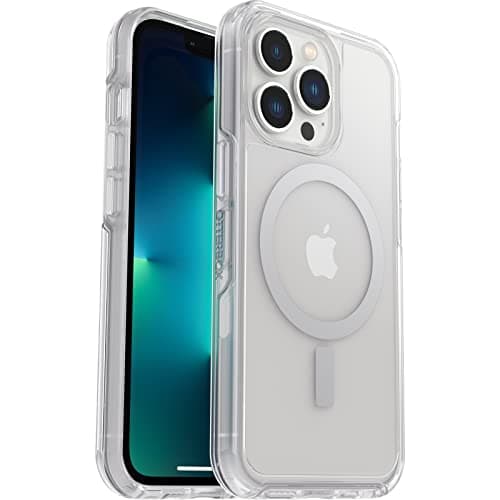 Image of OtterBox Symmetry+ Clear Case for iPhone 13 Pro for MagSafe, Shockproof, Drop proof, Protective Thin Case, 3x Tested to Military Standard, Antimicrobial Protection, Clear