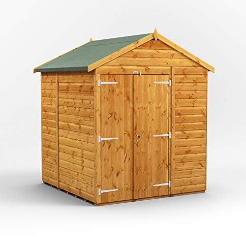 Image of POWER High Grade Premium Apex Wooden Shed with Double Door, Security Features, Door Flexibility, made from Extra Thick Timber (Windowless)