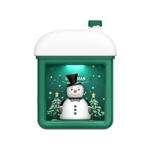 Image of Snowman Night Light, Snow House Bedside Lamps with Magnetic Snowman Doll USB Soft Silicone Christmas Night Lamps Xmas Indoor Decoration Wall Mountable Desktop Lamp Merry Christmas Gifts Decoration